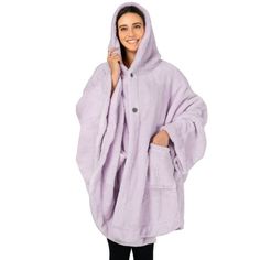 Angel Wrap Wearable Blanket Poncho with Hood, Pocket, Fuzzy Sherpa for Women Pavilia Luxurious Angel Wrap wearable throw blanket with hood is constructed with 250 GSM of microfiber polyester that is extremely comfortable with a luxurious feel at the same time. Ideal to keep you cozy while lounging and watching tv, the blanket also comes with hood and pocket so you have full arm mobility while relaxing on your sofa/bed! ONE SIZE FITS ALL| Perfect gift for women, family, girlfriend, sister, mom. C Ballet Sweater, Fleece Shawl, Poncho For Women, Cape With Hood, Blanket Poncho, Blanket Shawl, Poncho Shawl, Cape Sweater, Cashmere Poncho