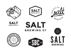 the logos for salt brewing company