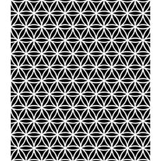 an abstract black and white pattern with triangles in the center, on a white background