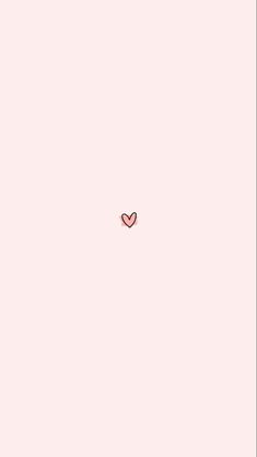 a pink background with a small heart on the left and right side of the screen