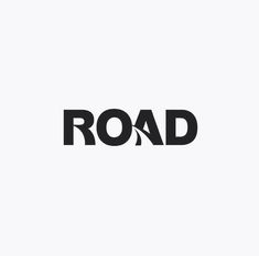 the road logo is shown in black and white