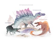 an image of dinosaurs that are labeled in different languages