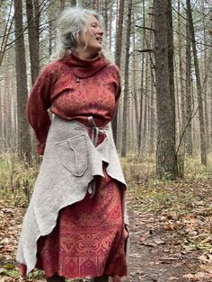 "Gift to Yourself Cozy Wool Butt Skirt for Warm Feeling for Body Convertible layer Multi Use Wrap Skirt Different Colors by Aiste Anaite The wholesomeness of the landscape and the vast expanse of nature that surround me is my inspiration. The geometric patterns of the tree trunks in the forest, the rise and fall of the waves in the sea, the colors of the passing seasons: all these elements come together when I produce my hand-sewn fabrics. I begin with rolls of plain material and sew hundreds of Insulated Skirt, Dressy Jackets, Linen Coat, Womens Jackets Casual, Reversible Dress, Linen Jackets, Tree Trunks, Handmade Gifts For Her, Wearable Blanket