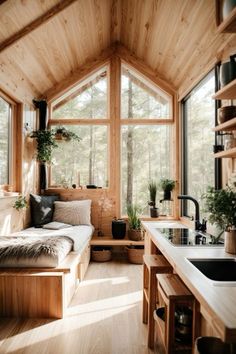 Home Decor: #homedecor, #interiordesign, #homedesign, #decor inspiration Wooden Tiny House, Instagram Magazine, Tiny House Kits, Tiny House Living Room, Village Design, House Portugal, Tiny House Interior Design, Tiny House Inspiration, Kitchen Remodel Inspiration