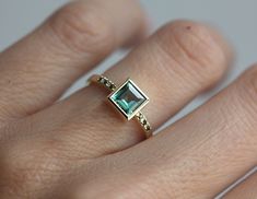 Diamond Wedding Bands Stackable, White Topaz Engagement Ring, 18k Gold Engagement Ring, Handmade Engagement Ring, Green Tourmaline Ring, Handmade Engagement Rings, Topaz Engagement Ring, Tourmaline Ring, Black Diamonds