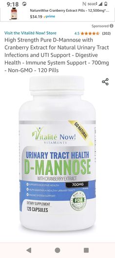 D Mannose, Cranberry Extract, Going Natural, Urinary Tract, Digestive Health, Non Gmo, Dietary Supplements, Immune System, Cranberry