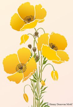 an image of yellow flowers on a white background