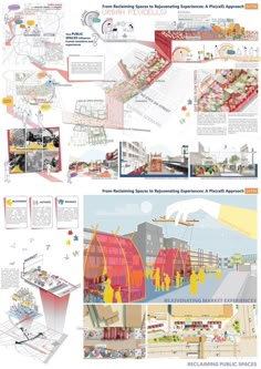 an info sheet showing the various stages of building and construction in different areas, including buildings