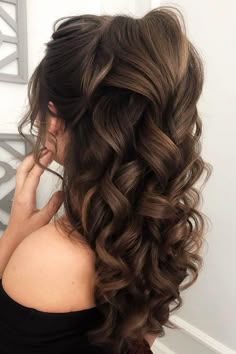 66 Best Wedding Hairstyles For Long Hair 2020 | Wedding Forward Long Hair Volume, Best Wedding Hairstyles, Long Dark Hair, Hair Down, Hairstyles For Long Hair, Wedding Hairstyles For Long Hair