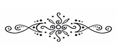 a black and white drawing of an ornamental design