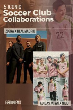 Real Madrid x Zegna and Adidas Japan x Nigo are some iconic Football Clubs who partnered up with other iconic designers. Adidas Japan, Pink Aesthetic, Football Club