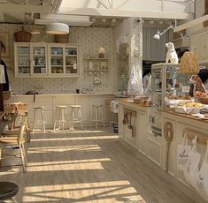 a kitchen filled with lots of counter top space