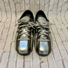 Adidas Y - 3 Shoes Vintage Silver Model. Hardly Used But In Excellent Condition. Don’t Have The Box. Old Order, Silver Model, Shoes Silver, 3 Shoes, Shoes Vintage, Silver Shoes, Yohji Yamamoto, Silver Man, Vintage Shoes