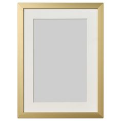 a white and gold frame on a white background