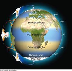 an image of the earth with all its major features