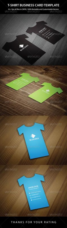 the business card mockup is ready to be used for printing and other items, including t - shirts