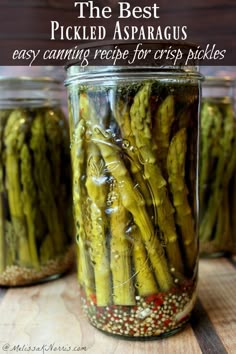 the best pickled asparagus easy canning recipe for crisp pickles