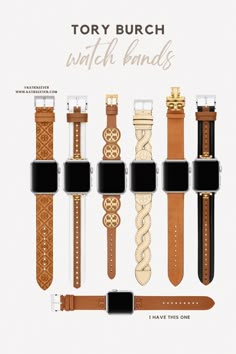 Tory Burch Apple Watch Band, Dressy Apple Watch Bands Women, Elegant Apple Watch Bands, Designer Apple Watch Bands, Cute Apple Watch Bands Aesthetic, Classy Apple Watch Bands, Aesthetic Apple Watch Bands, I Watch Bands For Women, Apple Watch Straps Women