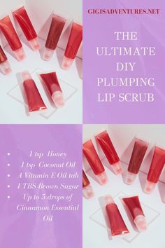 Give your lips the care they need and deserve with these DIY lip scrub recipes! They're perfect to effectively exfoliate your lips, as well as hydrating them at the very same time. I also sneaked a DIY lip mask in there! So, are you ready to find out how to make your very own DIY lip scrubs? Click on the pin and find out! Mini Business Ideas Products, Lip Sugar Scrub Recipe, Scrub Business, Diy Lip Scrubs, Scrubs Recipes, Diy Lip Mask, Diy Cosmetics Recipes, Lip Balm Diy, Skin Care Diy