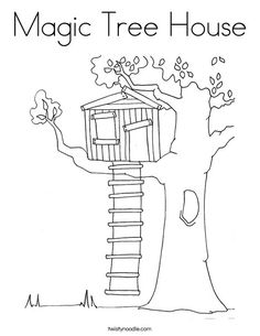 a tree house with the words i can worship anywhere on it and an image of a ladder