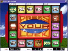 the game screen for press your luck