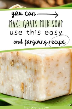 Make this forgiving goats milk soap recipe if you are a beginner or experienced soap maker alike. Using easy to find ingredients, most you can find in the local store, you can make this soap today. Goat Milk Dog Soap Recipe, Goat Milk Soap Recipe Cold Process, Tallow Goat Milk Soap Recipe, Goats Milk Soap Recipe, Easy Goat Milk Soap Recipe, Make Goat Milk Soap, Goat Milk Soap Recipe, Milk Soap Recipe, Homemade Goat Milk Soap