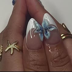 Summery Nails, Nail Jewelry, Short Acrylic Nails Designs, Beach Nails, Dream Nails, Fire Nails, Funky Nails, Pretty Acrylic Nails, Chic Nails