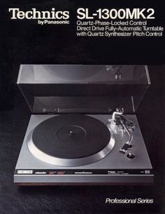 an advertisement for the technic sl - 130mk2 turntable