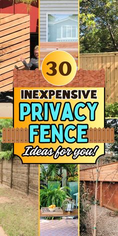 Keep your backyard private with these stylish fence ideas. A great mix of design and function for any home! Seasonal Campsite Fence Ideas, Chicken Wire Privacy Fence, Cattle Panel Privacy Fence, Decorative Fences Ideas Creative, Back Fence Privacy Ideas, Privacy Fence Backyard Ideas, Creative Fences Ideas, 6ft Privacy Fence Ideas, Fun Fence Ideas