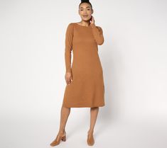 Found it! The most flattering blank canvas-of-a-dress for all your favorite accessories. Style the classic sweater knit with trendy loafers and a scarf for the office or heels and a moto jacket for date night. From Susan Graver. Trendy Loafers, Accessories Style, Classic Sweater, Bateau Neck, Susan Graver, Blank Canvas, Sweater Knit, Moto Jacket, Neck Sweater