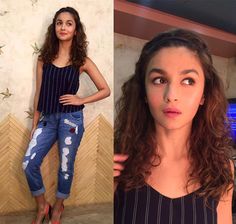 Hairstyles On Jeans, Faces Indian, Alia Bhatt Hairstyles, Kapoor And Sons, Big Fat Indian Wedding, The Perfect Girl, Alia Bhatt