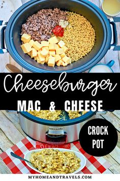 cheeseburger mac and cheese crock pot is the perfect appetizer for any meal