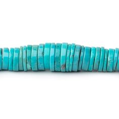 3.5-9.5mm Sleeping Beauty Turquoise Plain Heshi Beads 18 inch 315 pieces - Beadsofcambay.com Sleeping Beauty Turquoise, Robins Egg Blue, Heishi Beads, Turquoise Beads, Metal Beads, Jewelry Findings, Jewelry Supplies, Matrix, Sleeping Beauty