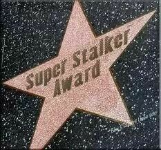 a star on the hollywood walk of fame that says,'super staker award '