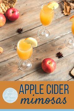 an image of apple cider mimosas recipe