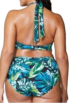 This women's plus size bathing suit set is perfect for those who need larger sizes. The set includes two pieces, providing more options for mixing and matching with other swimwear pieces. The available sizes range from 1XL to 3XL, ensuring a comfortable and flattering fit for a wider range of body types. The 2pc design of this bathing suit set allows for more versatility in styling and can provide more coverage for those who prefer it. The plus-size sizing ensures a comfortable and flattering fi