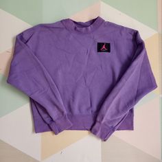 Size Xs Excellent Condition Wash Out Purple Jordan Crew Neck Sweater Soft Warm And Comfy Sold As Posted Final Sale Ship Record Womens Black Sweater, Black Knit Cardigan, Jordans Women, Red And Black Plaid, Workout Sweatshirt, Crew Sweatshirts, Black Plaid, Blue Blouse, Black Cardigan