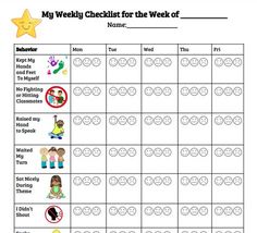 a printable worksheet for the week of school with pictures and words on it