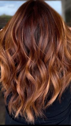 Balayage Hair Brunette With Red, Copper Hair On Brunettes, Red Copper Ombre Hair, Pumpkin Pie Hair, Brunette To Copper Ombre, Copper Hair Ombre, Brown To Copper Ombre, Copper Hair Colour, Red Copper Balayage