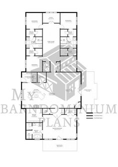 the floor plan for an apartment with three bedroom and two bathrooms, including one bathroom