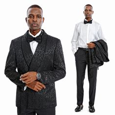 Elevate Your Style With The Tazio Textured Paisley 2-Piece Suit Set, A Blend Of Classic Sophistication And Contemporary Charm. The Jacket Boasts A Textured Paisley Pattern, Versatile 2-Button And Side Knot Closures, A Skinny Fit For Comfort, A Wide Shawl Collar With Satin Trim, And Practical Pockets With Underarm Sweat Guards. The Pinstripe Pants Feature A Sleek Skinny Fit, Flat Front, And Thoughtful Details Such As Lined Knees And Ample Pockets. This Set Oozes Elegance, Offering A Tuxedo Look W Blue Tuxedo Jacket, Prom Jacket, Vest Tuxedo, Black Tuxedo Jacket, Shawl Collar Tuxedo, Tuxedo Coat, Formal Tuxedo, Tuxedo Black, Blue Tuxedos