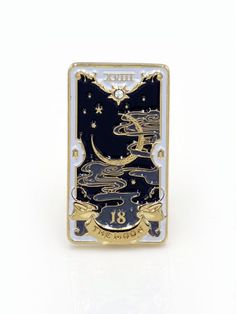 FOCUS ON: TAROT — CLAIRE HEFFER DESIGN Yennefer Of Vengerberg, Enamel Pin Collection, Astuces Diy, Jacket Pins, Pretty Pins, Moon Ring, Cool Pins, Enamels, Ring Black