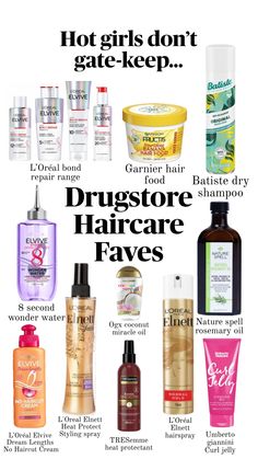 Drugstore haircare faves #drugstore##haircare #affordable Affordable Skin Care Products, Best Skin Products, Affordable Skin Care, Hair Care Products, Skincare Tips, Care Products, Body Care, Gate, Hair Care