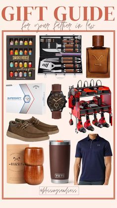 Gift Guide for your Father in Law! Gift guide, gifts for him, father in law, dad gifts, in law gifts, holiday, Christmas, Christmas present ideas, Christmas presents, holiday gifts, holiday finds, shoes, polo, watch, cologne Christmas Gift For Father In Law, Father In Law Christmas Gift Ideas, Dad Gifts Ideas, Gifts For Father In Law, Dad Christmas Gift Ideas, Present Ideas Christmas, Gift Ideas For Father, Dad Christmas Gifts, Brother In Law Gift