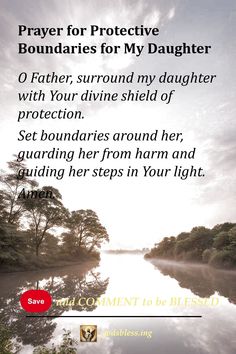 Prayer for Protective Boundaries for My Daughter Divine Protection, Kids Ministry