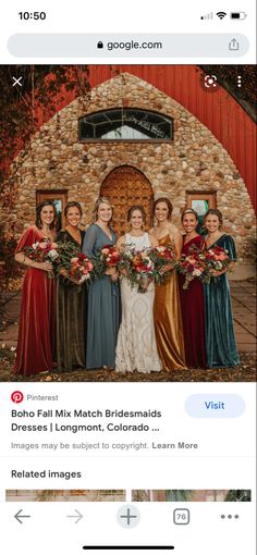 the wedding party is taking pictures on their facebook page, and it looks like they're