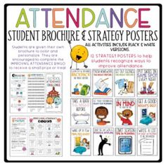 the student brochure strategy posters for students to use