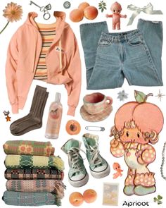 Beverly Marsh Inspired Outfits, Fruit Inspired Outfit, Strawberry Shortcake Aesthetic Outfit, Strawberry Shortcake Inspired Outfit, Colorful Aesthetic Outfits, Strawberry Shortcake Halloween Costume, Pizza Clothes, Indie Outfit Inspo, Strawberry Shortcake Outfits