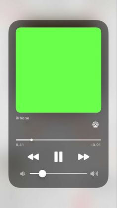 an iphone with a green screen in the middle and buttons on each side that are pointing to different directions