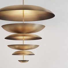 an unusual light fixture hanging from a ceiling